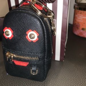 Henri Bendel mini backpack keychain charm